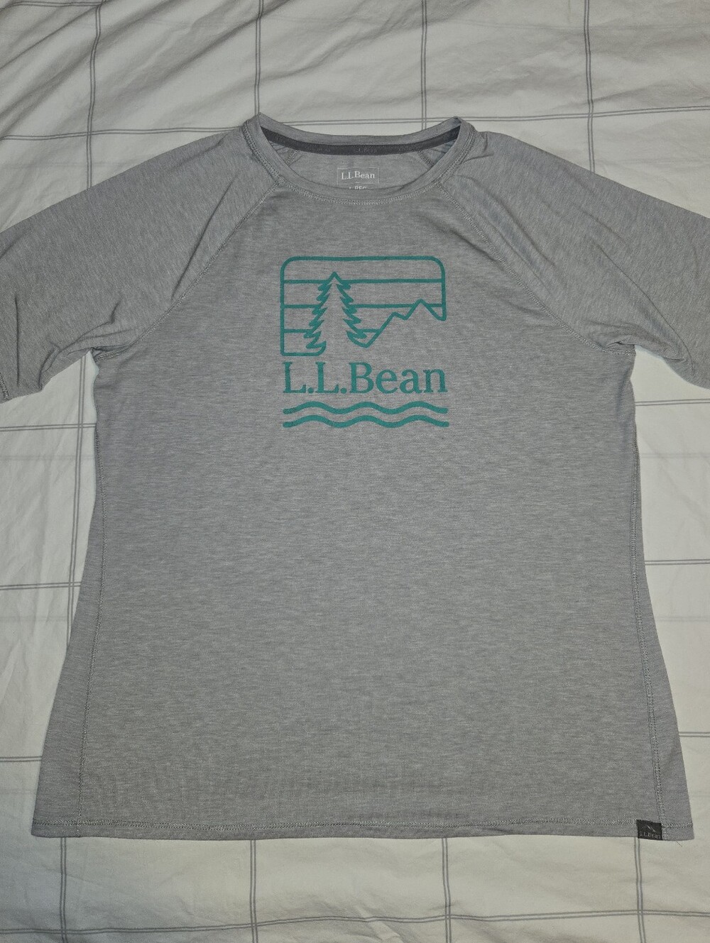 L.L. Bean Women’s Gray Short-Sleeve Sun Shirt